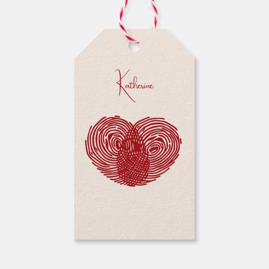 Personalized Valentines Day Cadeaulabel (Achterkant)