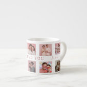 Personalized Valentine's Day Espresso Mug Photos Espresso Kop (Voorkant rechts)