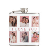 Personalized Valentine's Day Flask | Custom Photos Heupfles (Voorkant)