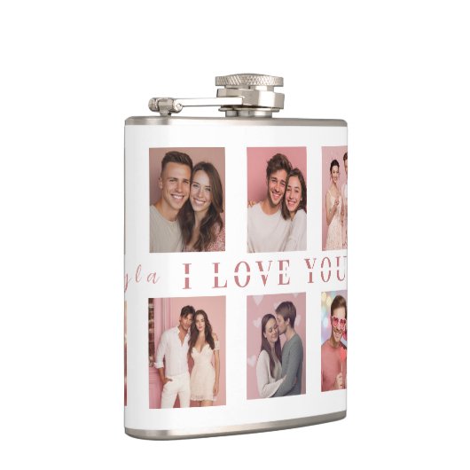 Personalized Valentine's Day Flask | Custom Photos Heupfles (Rechts)