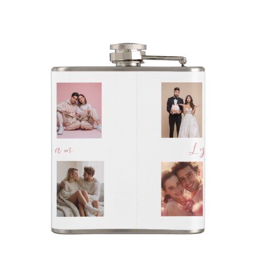 Personalized Valentine's Day Flask | Custom Photos Heupfles (Achterkant)
