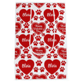 Personalized Valentine's Day Gift Bag  Medium Cadeauzakje (Achterkant)