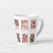Personalized Valentine's Day Latte Mug Photos Mok (Rechterhoek)