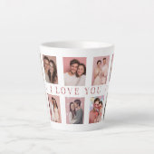 Personalized Valentine's Day Latte Mug Photos Mok (Voorkant)
