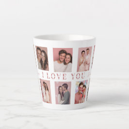 Personalized Valentine's Day Latte Mug Photos Mok