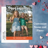 Personalized Valentines Day Photo Briefkaart