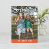 Personalized Valentines Day Photo  Feestdagenkaart (Staand voorkant)