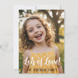 Personalized Valentines Day Photo  Kaart