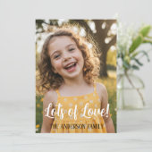 Personalized Valentines Day Photo  Kaart (Staand voorkant)