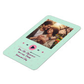Personalized Valentine's Day Photo Magnet  Magneet (Linkerzijde)