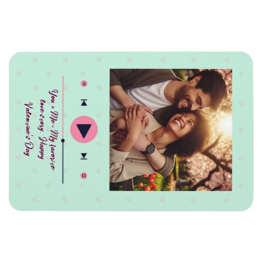 Personalized Valentine's Day Photo Magnet Magneet (Horizontaal)