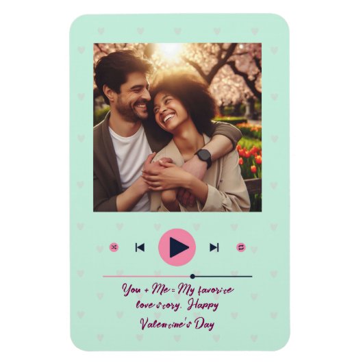 Personalized Valentine's Day Photo Magnet  Magneet (Verticaal)