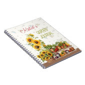 Personalized Vegetable Garden Journal Notitieboek (Rechterzijde)