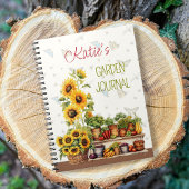 Personalized Vegetable Garden Journal Notitieboek