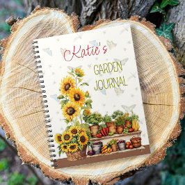 Personalized Vegetable Garden Journal Notitieboek