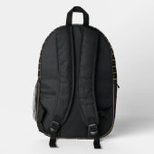 Personalized Vertical Stripe Backpack Bedrukte Rugzak (Achterkant)