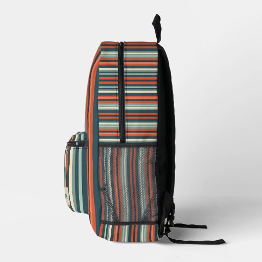 Personalized Vertical Stripe Backpack Bedrukte Rugzak (Rechts)