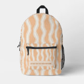 Personalized Vertical Stripe Backpack Bedrukte Rugzak (Voorkant)