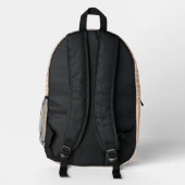Personalized Vertical Stripe Backpack Bedrukte Rugzak (Achterkant)