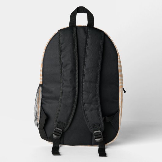 Personalized Vertical Stripe Backpack Bedrukte Rugzak (Achterkant)