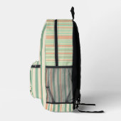 Personalized Vertical Stripe Backpack Bedrukte Rugzak (Rechts)
