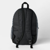 Personalized Vertical Stripe Backpack Bedrukte Rugzak (Achterkant)