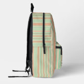Personalized Vertical Stripe Backpack Bedrukte Rugzak (Links)