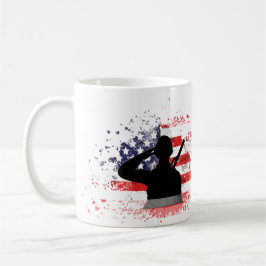 Personalized Veterans Day Mug Custom Name Military Koffiemok
