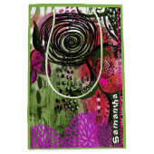 Personalized Vibrant Abstract Mixed Media Art  Medium Cadeauzakje (Voorkant)