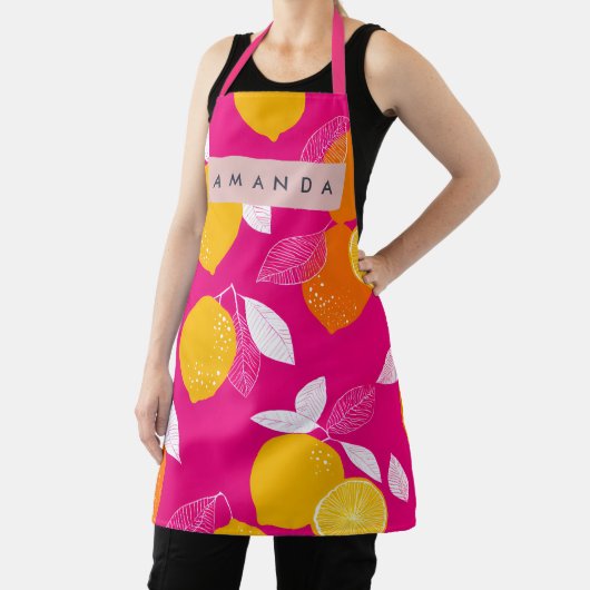 Personalized Vibrant Citrus Lemon Pattern Schort (Insitu)