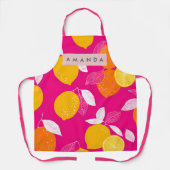 Personalized Vibrant Citrus Lemon Pattern Schort (Voorkant)