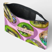 Personalized Vibrant Glitter Kiwi Pop Art Design Etui (Open)