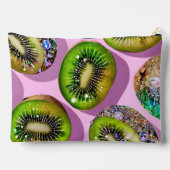Personalized Vibrant Glitter Kiwi Pop Art Design Etui (Achterkant)