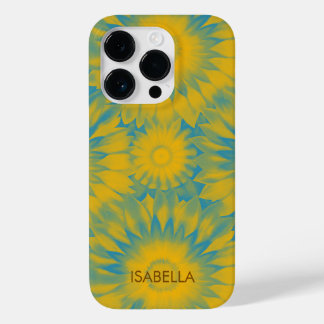Personalized Vibrant Sunflower Tie-Dye Art Case-Mate iPhone 14 Pro Hoesje