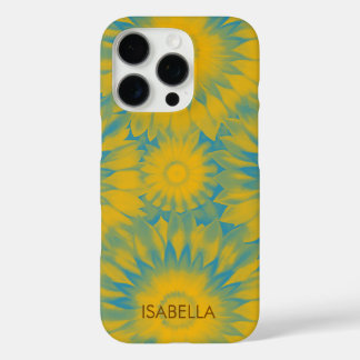 Personalized Vibrant Sunflower Tie-Dye Art iPhone 16 Pro Hoesje