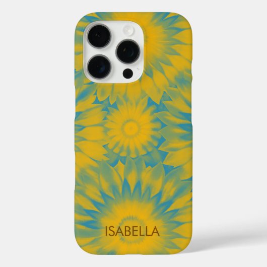 Personalized Vibrant Sunflower Tie-Dye Art Case-Mate iPhone Case (Achterkant)