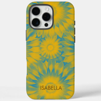Personalized Vibrant Sunflower Tie-Dye Art iPhone 16 Pro Max Hoesje