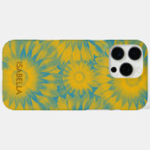 Personalized Vibrant Sunflower Tie-Dye Art Case-Mate iPhone Case (Achterkant (horizontaal))