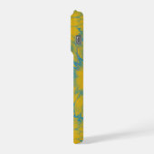 Personalized Vibrant Sunflower Tie-Dye Art iPhone Hoesje (Linkerkant)