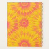 Personalized Vibrant Sunflower Tie-Dye Art Planner (Achterkant)