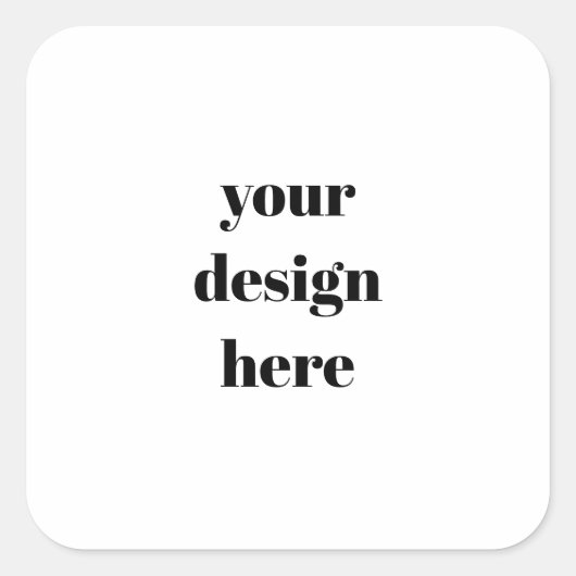 Personalized  vierkante sticker (Voorkant)