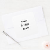 Personalized  vierkante sticker (Envelop)