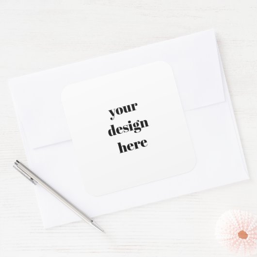Personalized  vierkante sticker (Envelop)