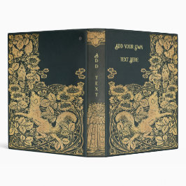 Personalized Vintage 3-Ring Binder 1" Multomap