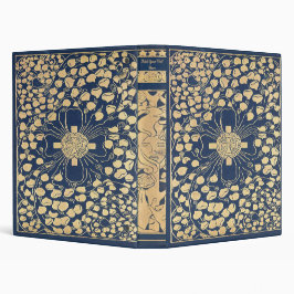 Personalized Vintage 3-Ring Binder 1" Multomap