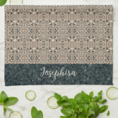 Personalized Vintage Abstract Quartz Stone Natural Theedoek (Gevouwen)
