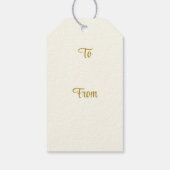 Personalized Vintage Antique Wallpaper Yellow Cadeaulabel (Achterkant)