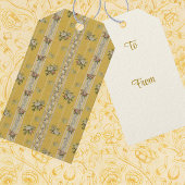 Personalized Vintage Antique Wallpaper Yellow  Cadeaulabel