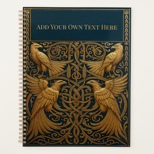 Personalized Vintage Art Nouveau Planner (Voorkant)