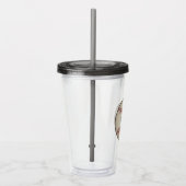 Personalized Vintage Baseball Acrylic Tumbler  Acryl Drinkbeker (Rechts)